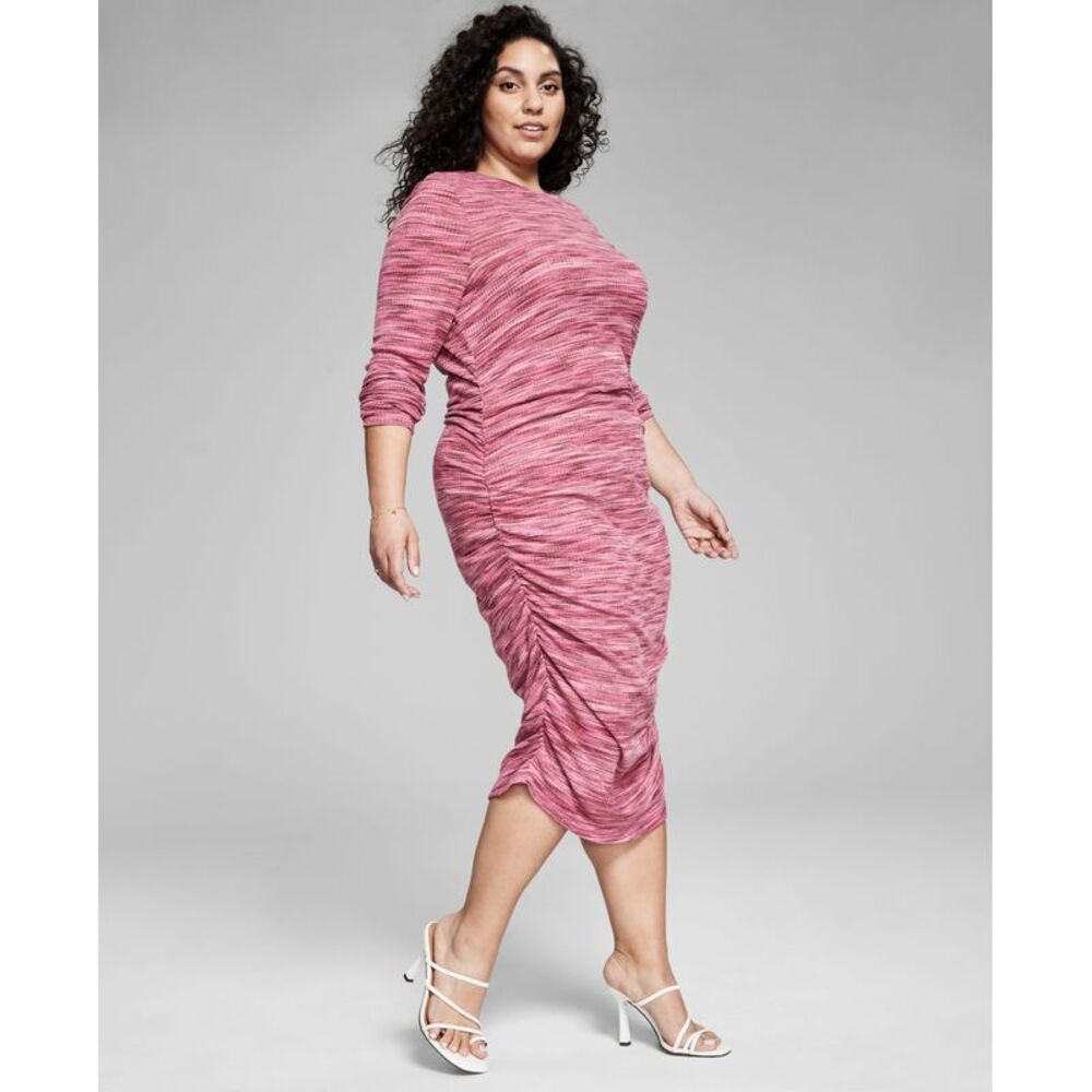 And Now This Now This Trendy Plus Size Space Dyed Midi Dress